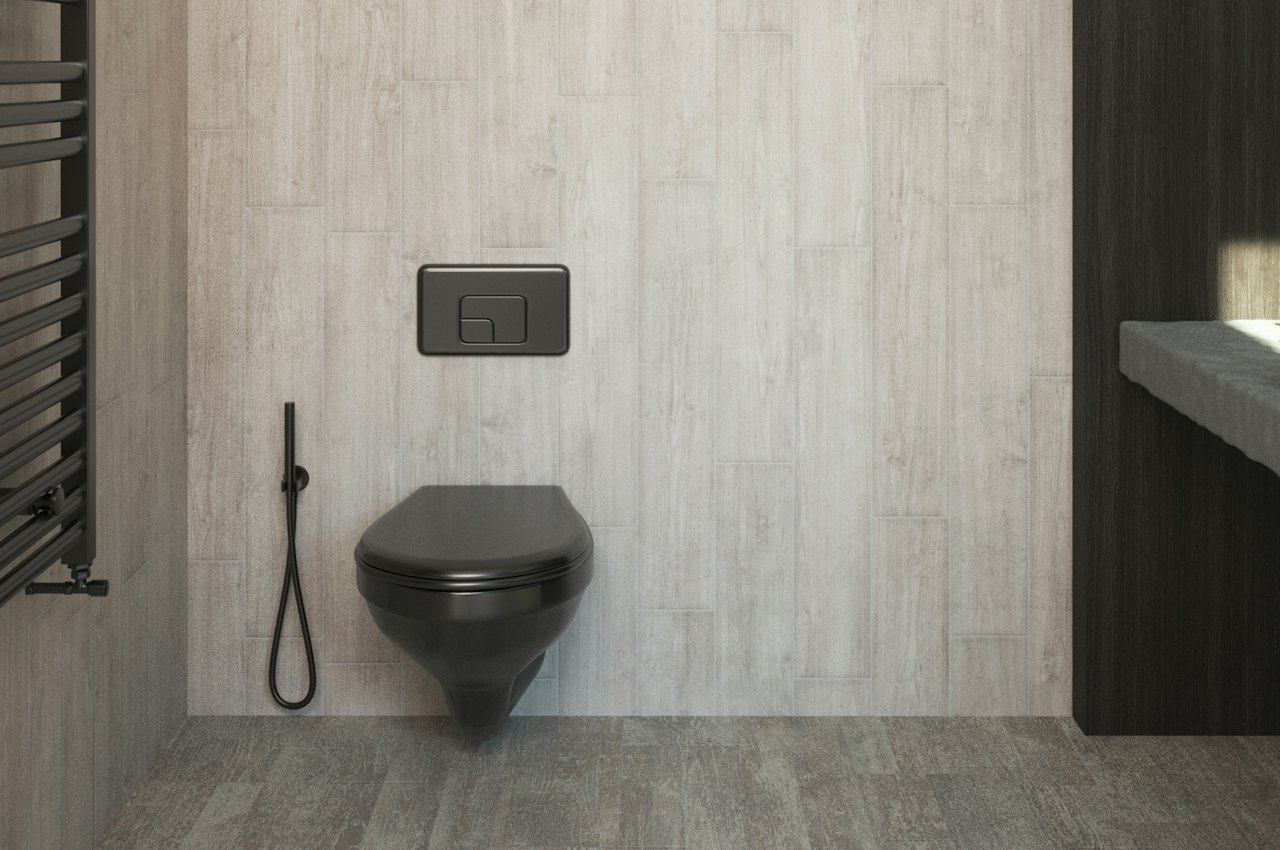 Aménagement d'un petit WC aux murs clairs avec cuvette blanche et radiateur, un espace compact à optimiser